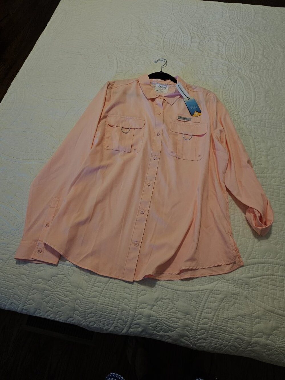 Ocean & Coast soft coral long sleeve top, XL, NWT